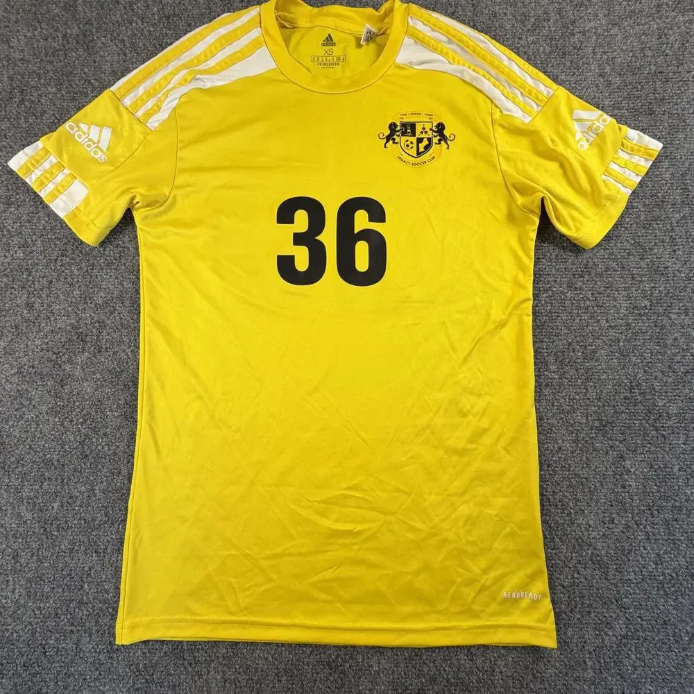 Adidas‎ Yellow Soccer Number 36Jersey Size XS #1468